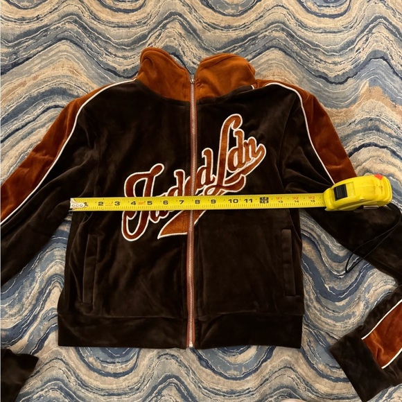 Jaded London Brown Velour Tracksuit Top 4 brown jacket - Picture 8 of 9